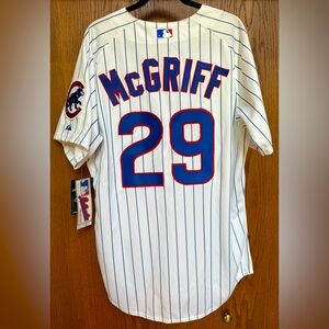 Chicago Cubs Fred McGriff #29 Authentic Jersey 48 Majestic 6200 Home White MLB